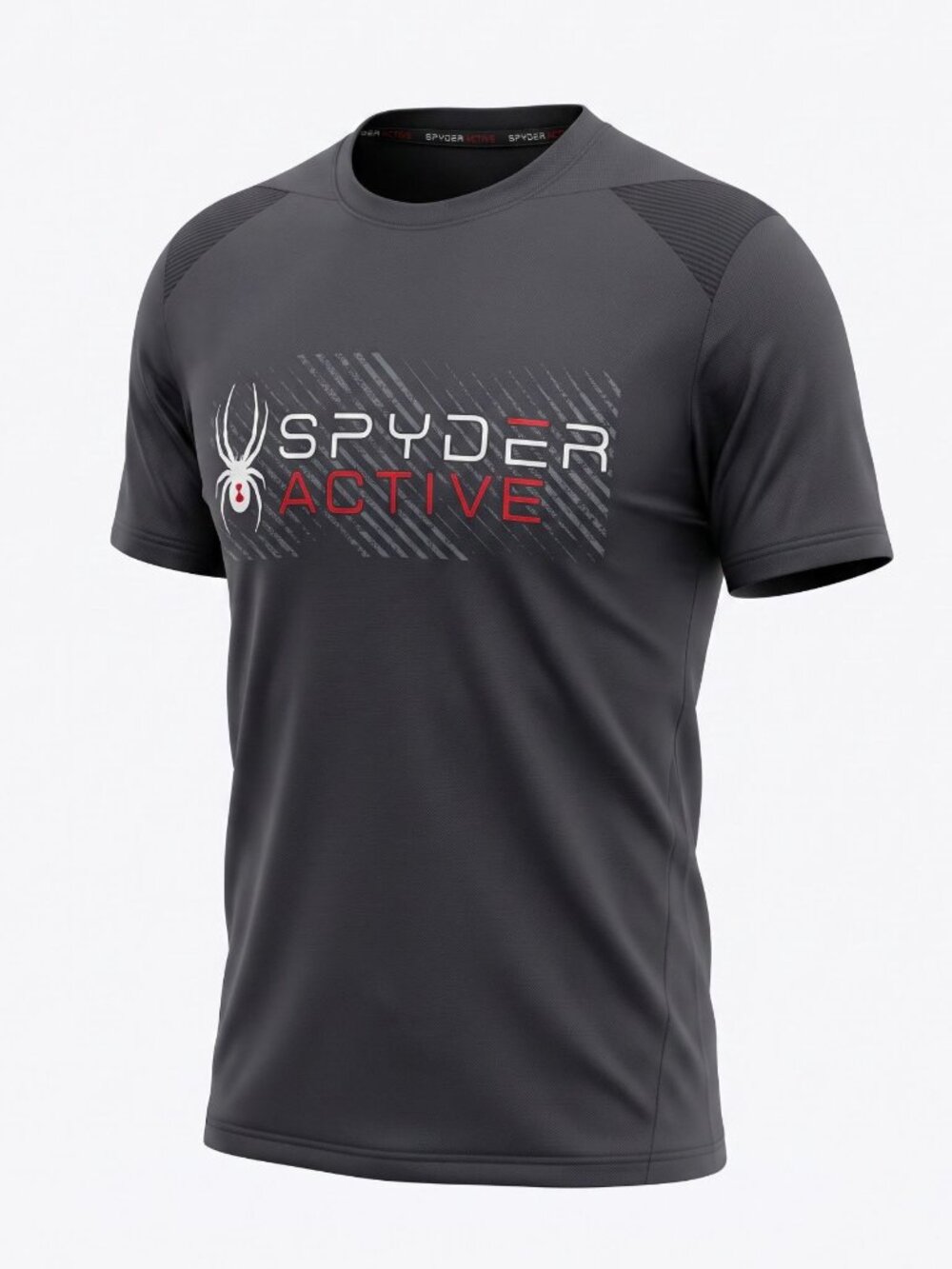 Spyder Active Men’s Black ProWeb Performance Logo Shirt Large